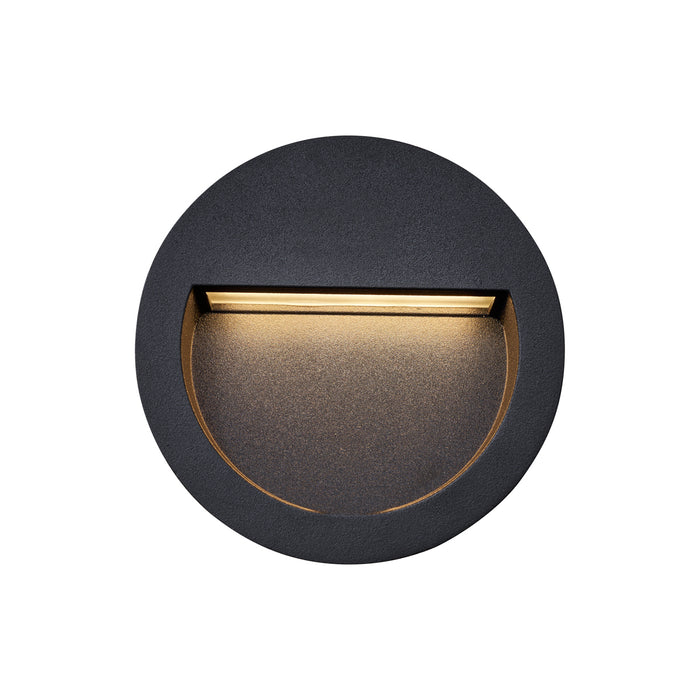 QAZQA Moderne inbouw wandlamp zwart incl. LED IP65 - Gem