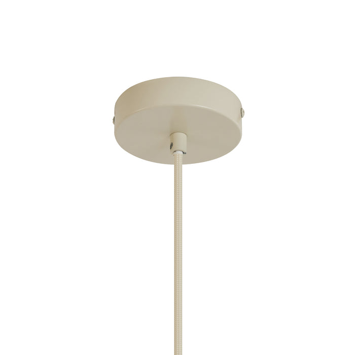 QAZQA Retro hanglamp beige met mat glas - Fedde