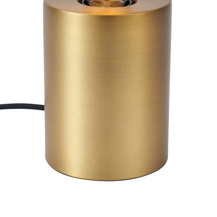 QAZQA Moderne tafellamp messing 13cm - Cylinder