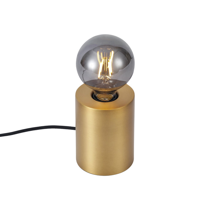 QAZQA Moderne tafellamp messing 13cm - Cylinder