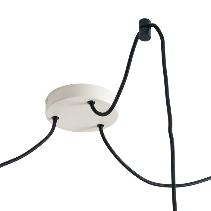 QAZQA Japandi hanglamp beige 50cm 3-lichts - Plu