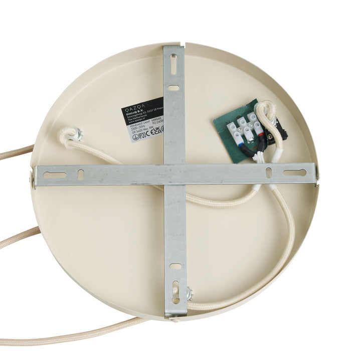 QAZQA Retro hanglamp beige met mat glas 3-lichts - Fedde