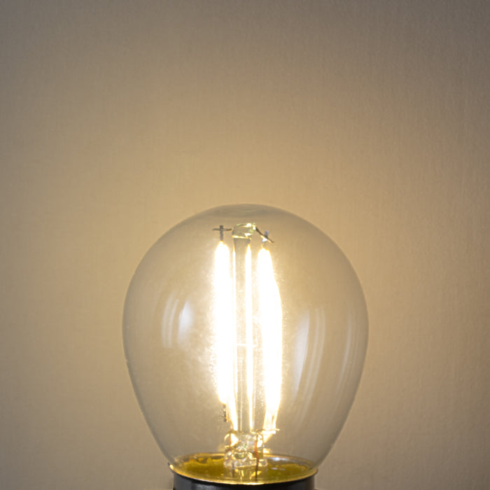 LUEDD Set van 5 E27 dimbare LED lampen P45 helder glas 3W 250 lm