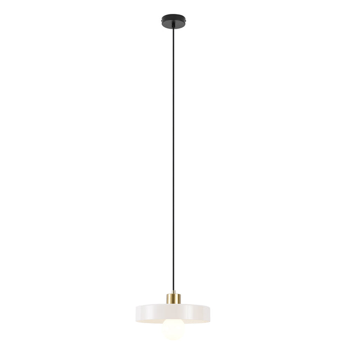 QAZQA Retro hanglamp goud met beige glas - Jina