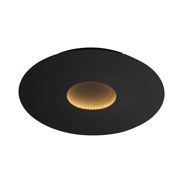 QAZQA Moderne plafondlamp zwart 40cm incl. LED 3-staps dimbaar -