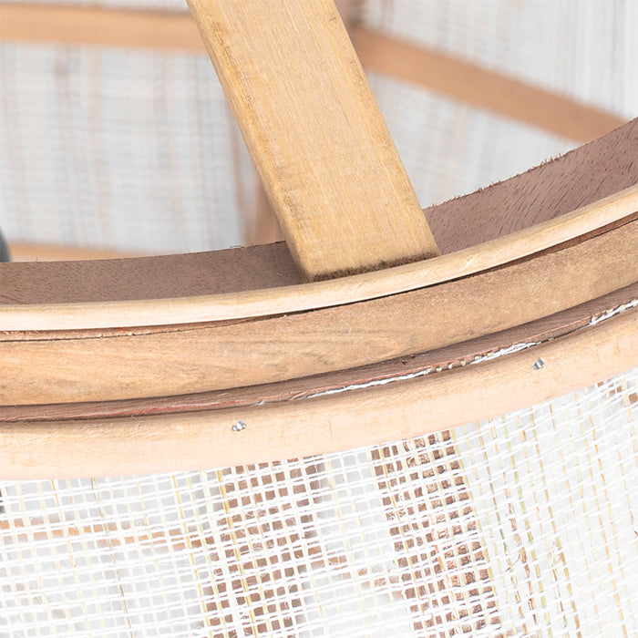 QAZQA Smart hanglamp bruin 50cm incl. Wifi G95 - Pascal