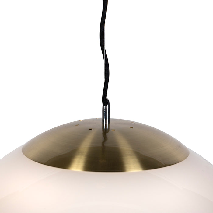 QAZQA Smart Scandinavische hanglamp goud met opaal glas 50cm incl.