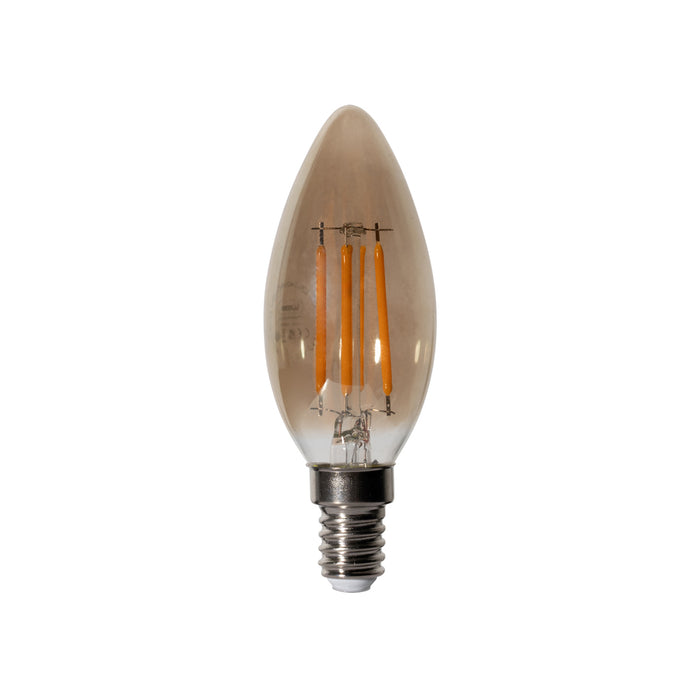 LUEDD E14 dimbare LED lamp B35 smoke 4W 300 lm 2200K