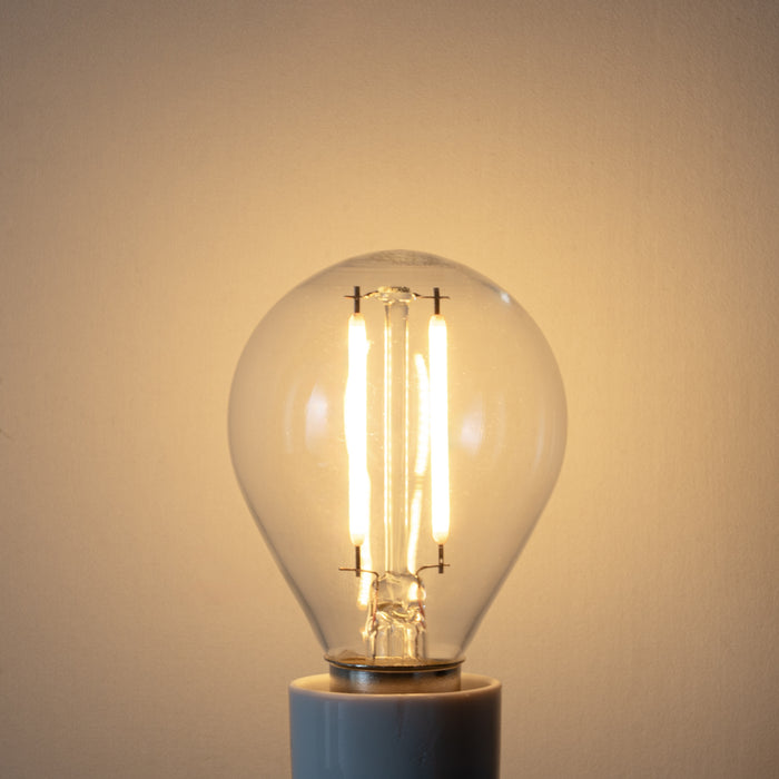 LUEDD E14 dimbare LED lamp P45 helder glas 3W 250 lm 2700K