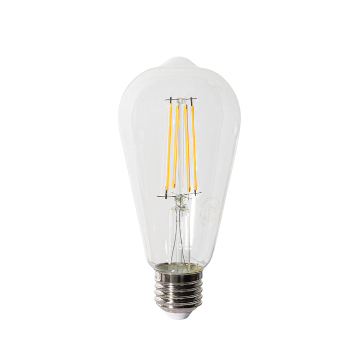 LUEDD E27 3-staps dimbaar LED lamp ST64 clear 6W 700 lm 2700K