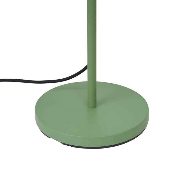 QAZQA Buiten vloerlamp groen met witte kap IP65 - Virginia