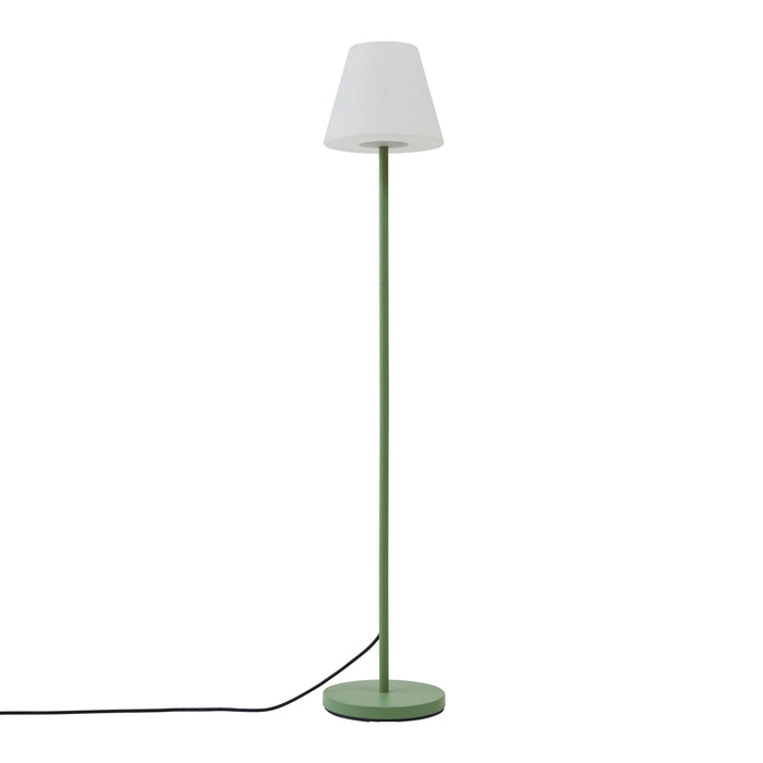 QAZQA Buiten vloerlamp groen met witte kap IP65 - Virginia