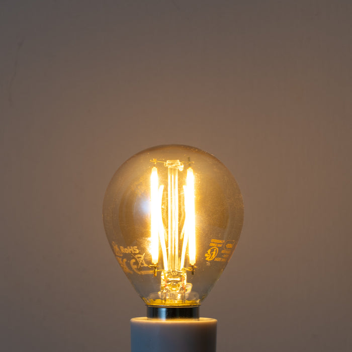 LUEDD Set van 5 E14 dimbare LED lamp G45 goud 4W 330 lm 2100K