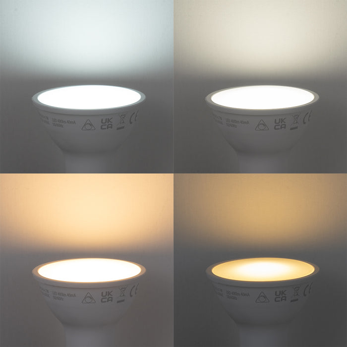 QAZQA Set van smart GU10 dimbare LED lampen 4.7W 400 lm 2700K-6500K