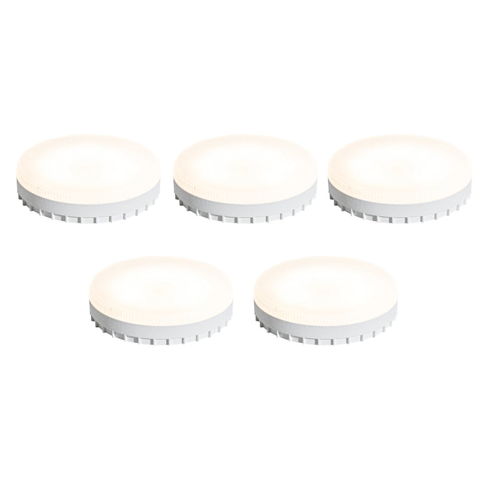 LUEDD Set van 5 GX53 3-staps dimbare LED lampen 9W 900 lm 3000K