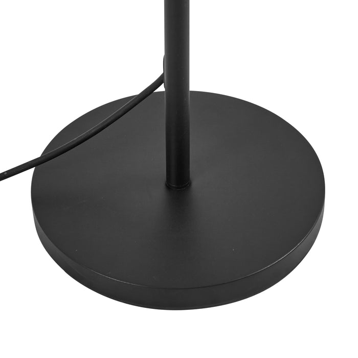 QAZQA Buiten vloerlamp zwart met kap groen touw IP44 - Virginia Jayla