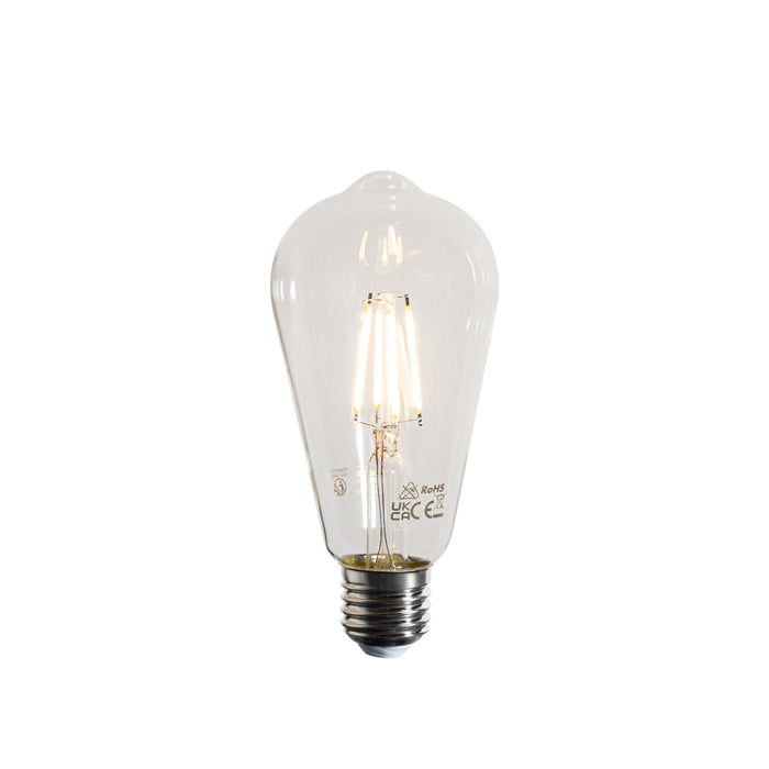 LUEDD Set van 5 E27 LED lamp filament ST64 helder 4W 470 lm 2700K