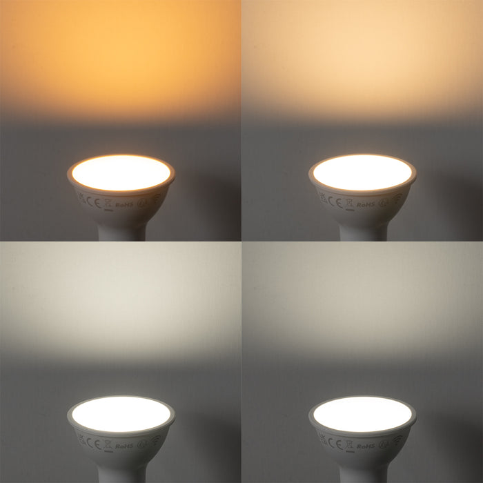 LUEDD Set van 5 GU10 50mm LED lampen helder 4.7W 400 lm 2200-2400K