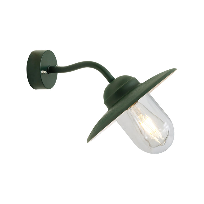 QAZQA Buitenwandlamp donker groen IP44 - Munich