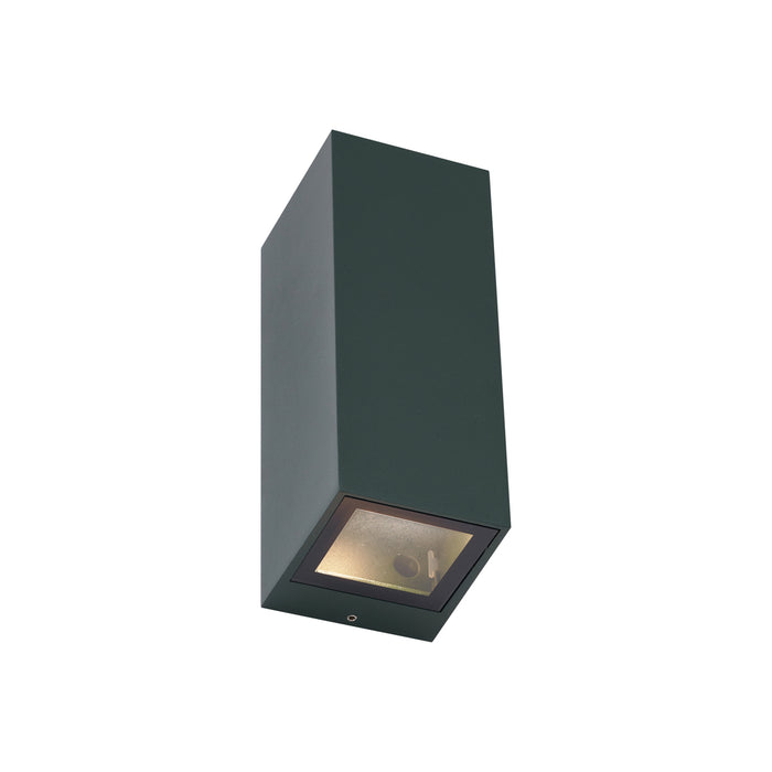 QAZQA Moderne wandlamp donkergroen 2-lichts GU10 70mm IP54 - Baleno