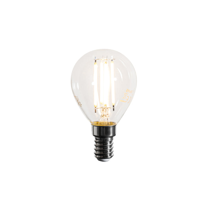 LUEDD E14 dimbare LED lamp filament G45 helder 4W 470 lm 2700K