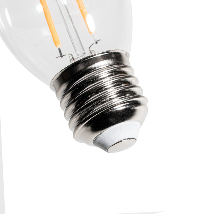 LUEDD Set van 5 E27 dimbare LED lampen P45 helder glas 3W 250 lm