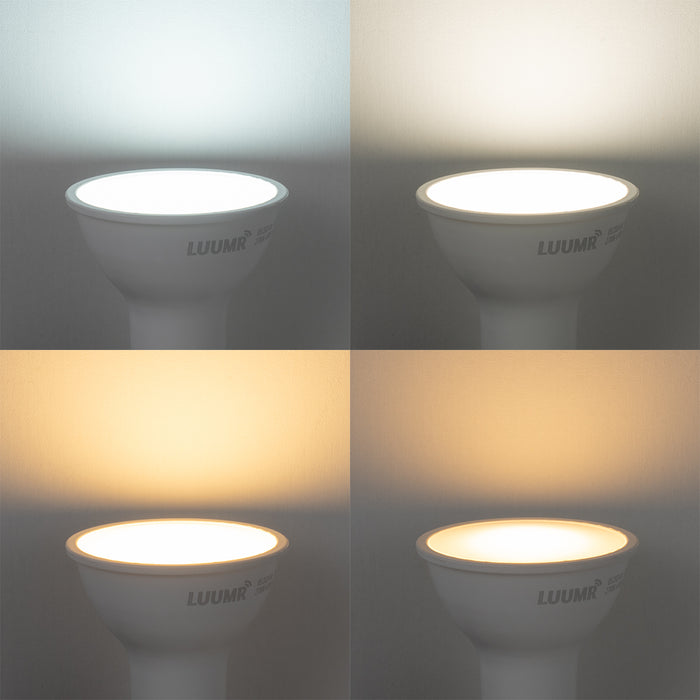 QAZQA Smart inbouwspot zwart IP44 incl. Wifi GU10 50mm - Dept