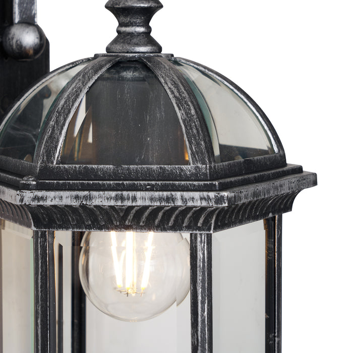 QAZQA Klassieke buiten wandlamp antiek zilver IP44 - Glasgow