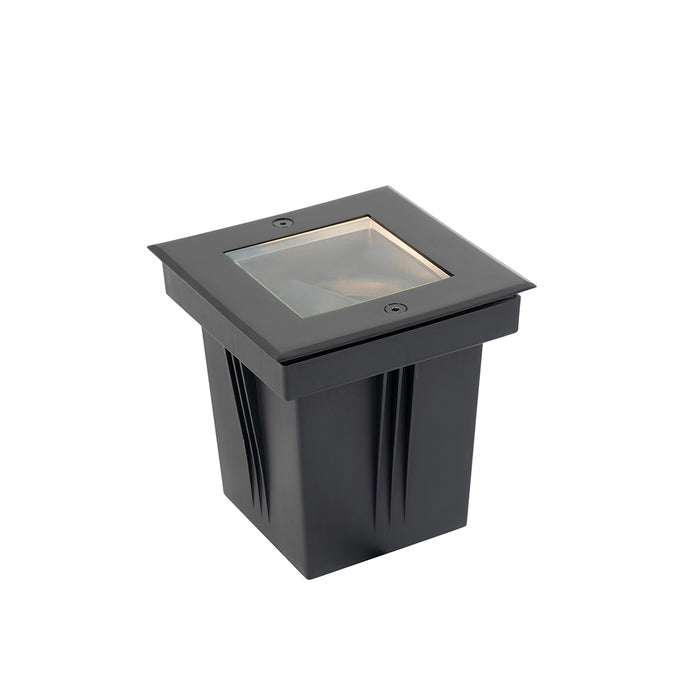 QAZQA Smart grondspot zwart verstelbaar IP65 RGBW incl. Wifi GU10