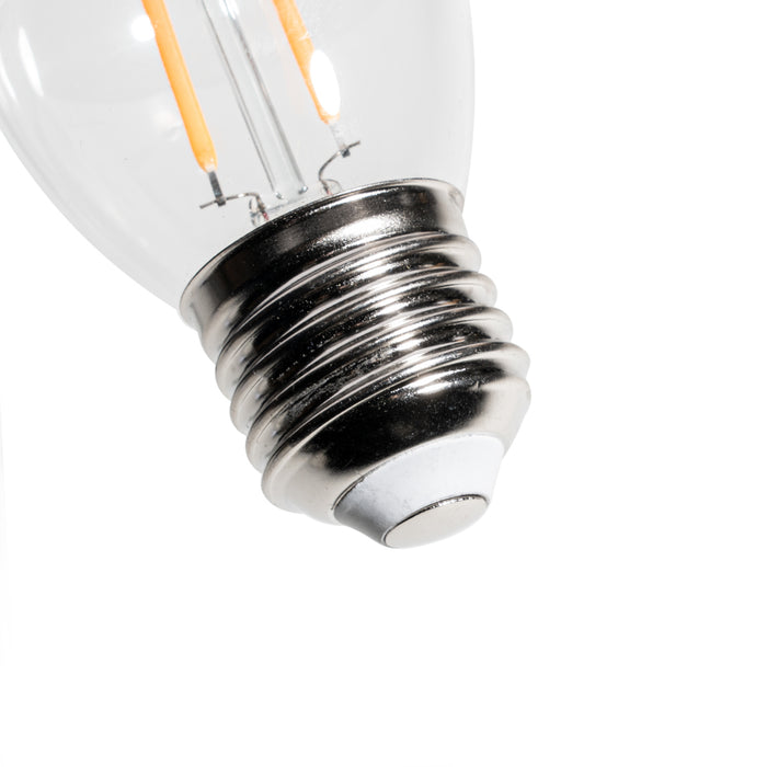 LUEDD E27 dimbare LED lamp P45 helder glas 3W 350 lm 2200K