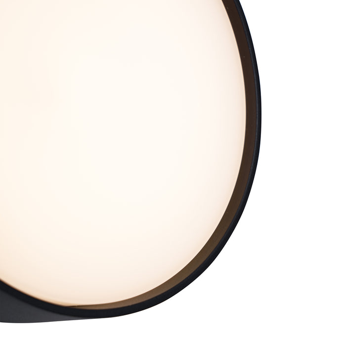 QAZQA Moderne buiten wandlamp zwart incl. LED IP65 - Dop