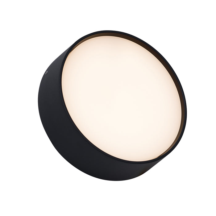 QAZQA Moderne buiten wandlamp zwart incl. LED IP65 - Dop