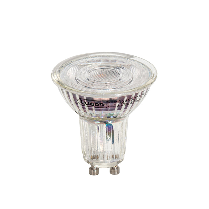 LUEDD GU10 50mm dimbare LED lamp helder 4.9W 430 lm 2700K