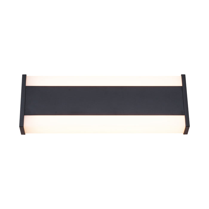 QAZQA Moderne wandlamp zwart 30cm incl. LED CCT IP54 - Vanya