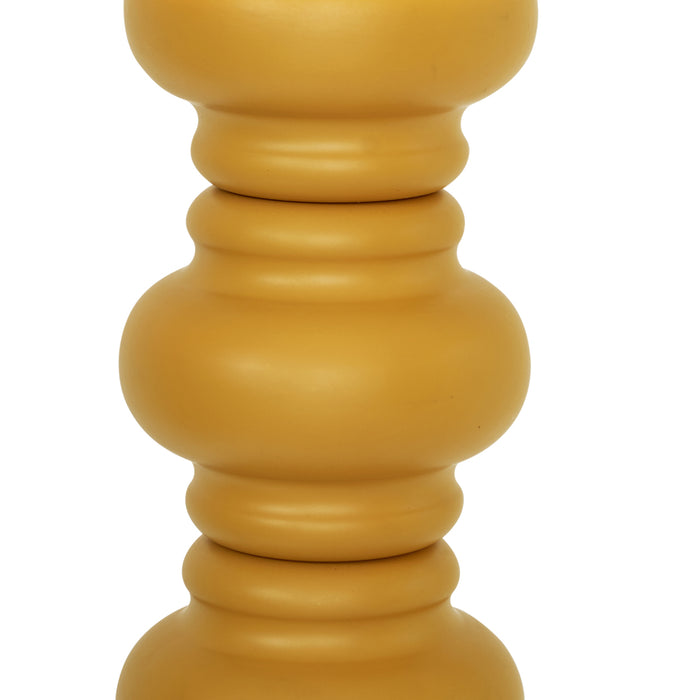 QAZQA Retro vloerlamp okergeel met mat glas - Fedde