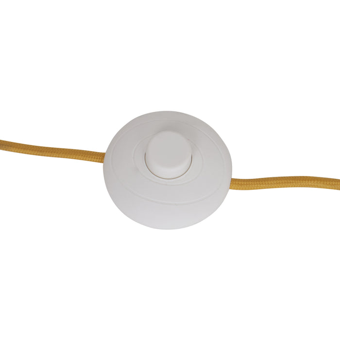 QAZQA Retro vloerlamp okergeel met mat glas - Fedde