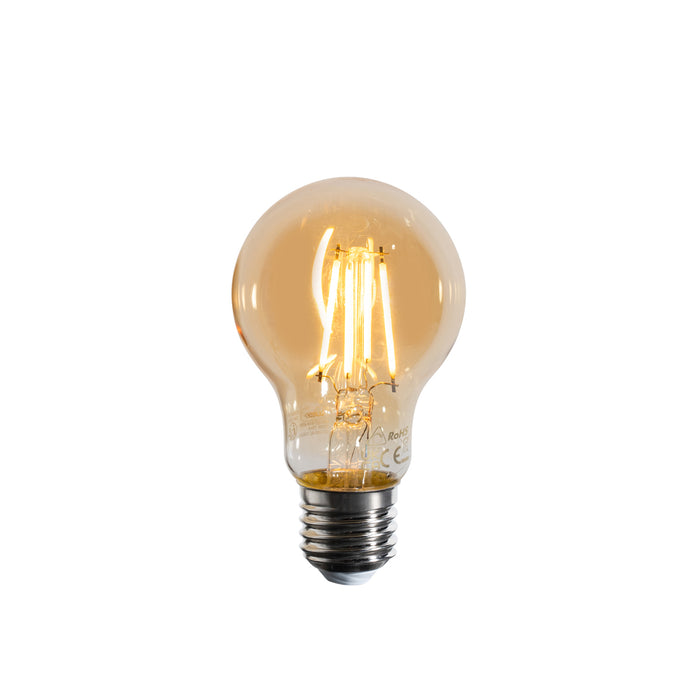 LUEDD Set van 5 E27 dimbare LED lampen A60 goud 4W 420 lm 2200K