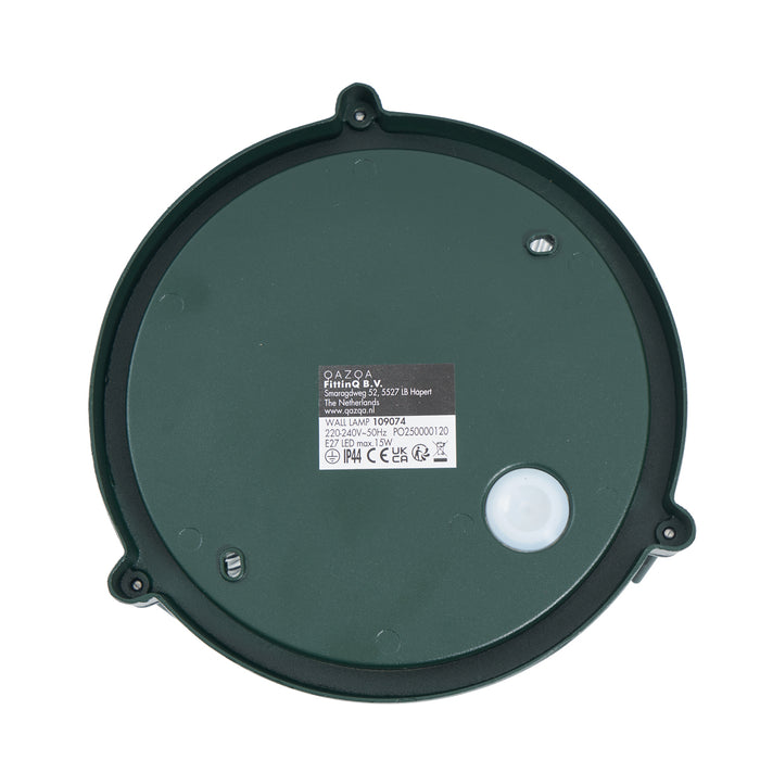 QAZQA Buiten wand- en plafondlamp donker groen rond IP44 - Noutica
