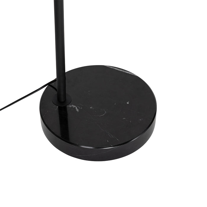 QAZQA Smart booglamp zwart met smoke glas incl. Wifi G95- Arc