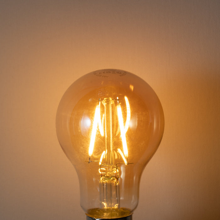 LUEDD Set van 5 E27 dimbare LED lampen A60 goud 3W 310 lm 2200K