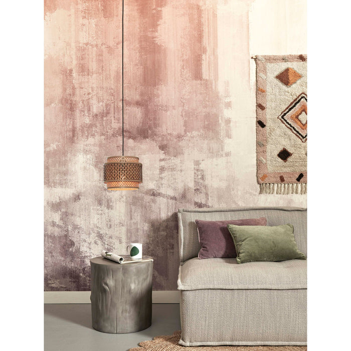 GOOD&MOJO Hanglamp Bhutan - Bamboe|Zwart - Ø25cm