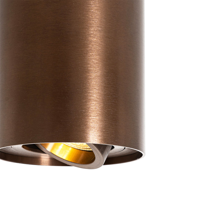 QAZQA Smart plafondspot donkerbrons draai- en kantelbaar incl. Wifi