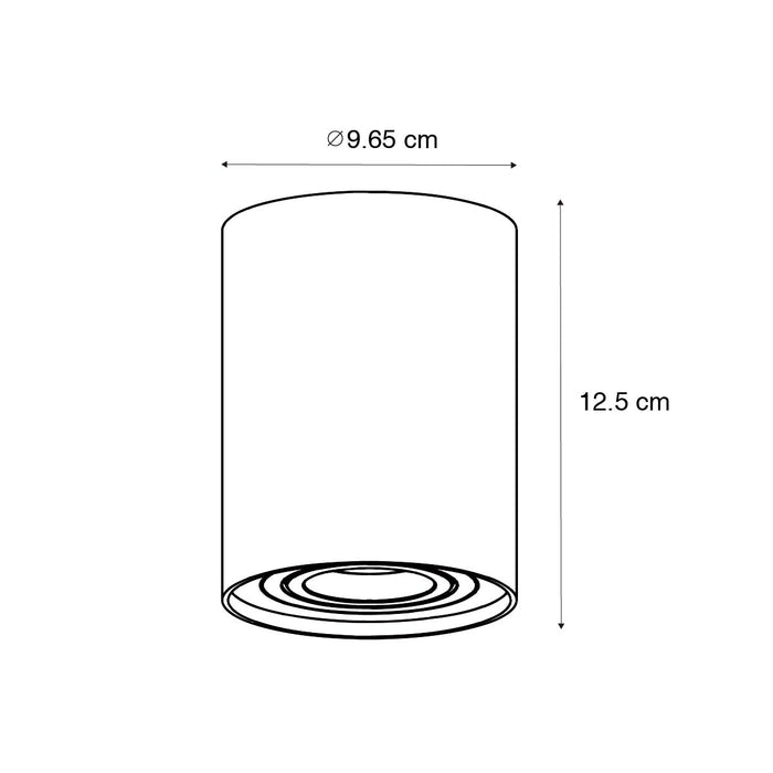 QAZQA Smart plafondspot donkerbrons draai- en kantelbaar incl. Wifi