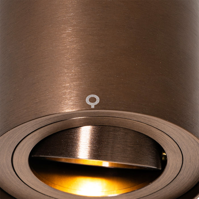 QAZQA Smart plafondspot donkerbrons draai- en kantelbaar incl. Wifi