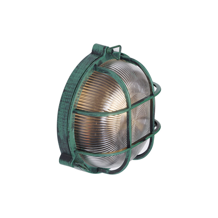 QAZQA Buiten wandlamp groen rond IP44 - Noutica