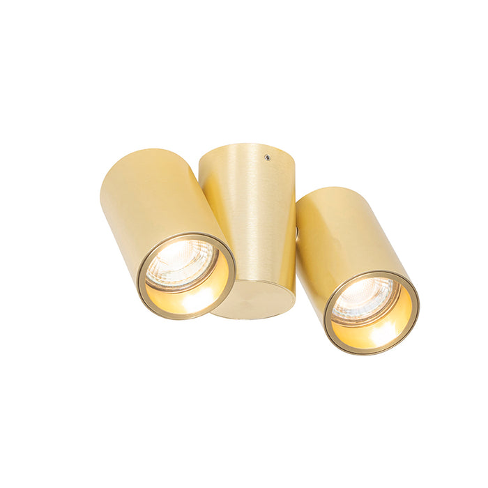 QAZQA Smart spot messing 2-lichts verstelbaar incl. 2 Wifi GU10 50mm