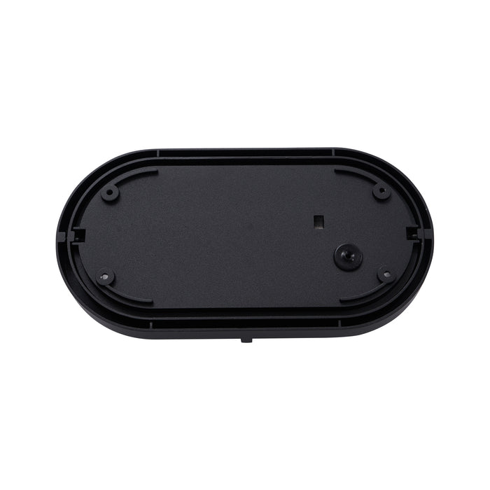 QAZQA Buiten wandlamp zwart ovaal IP65 - Target