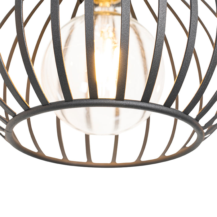 QAZQA Smart hanglamp zwart 4-lichts incl. 4 Wifi G95 - Saffira