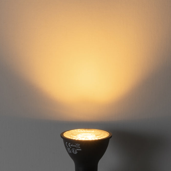 LUEDD Set van 5 GU10 dimbare LED lampen zwart 7W 430 lm 2700K