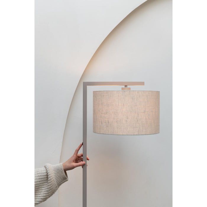 it's about RoMi Boston Vloerlamp Ø 32 - Bruin / Dark Linnen